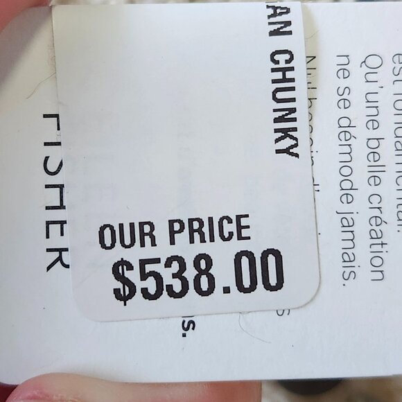 Eileen Fisher Women's Soft White/Black Long Chunky Cardigan Size S/M - Picture 4 of 7